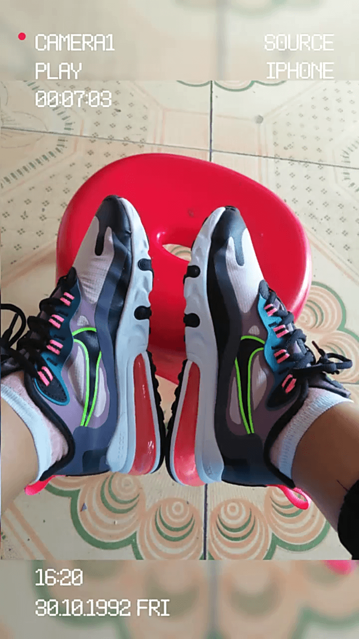 Nike Air Max 270 React PurpleBlack - фото покупателя Поля