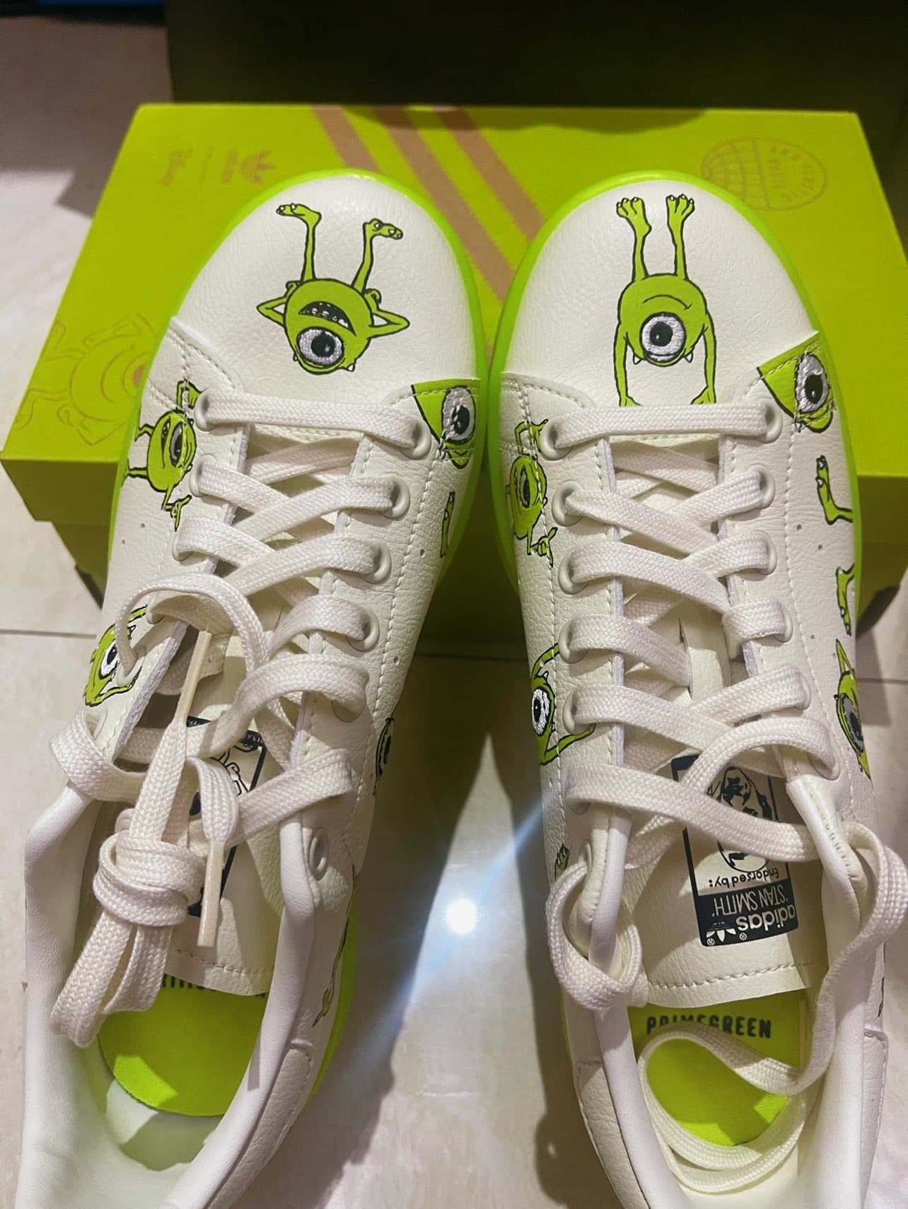Disney/ x adidas originals StanSmith Primegreen "Mike Wzowski" - photo of buyer Влад