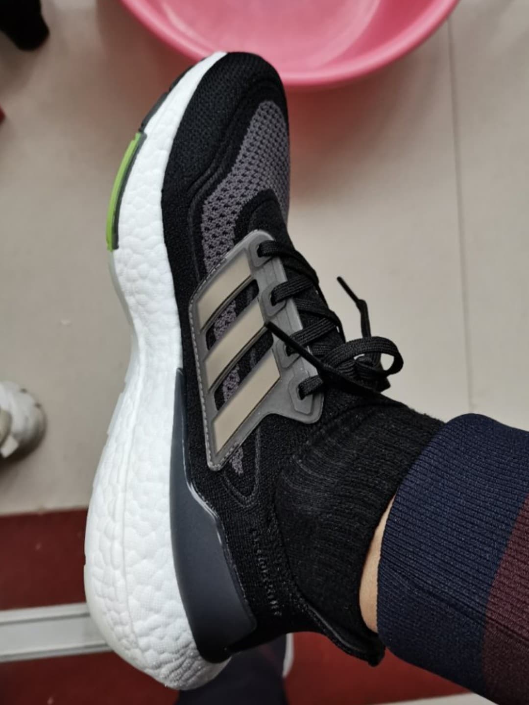 adidas UltraBoost 21 Black Silver Metallic - photo of buyer Артем