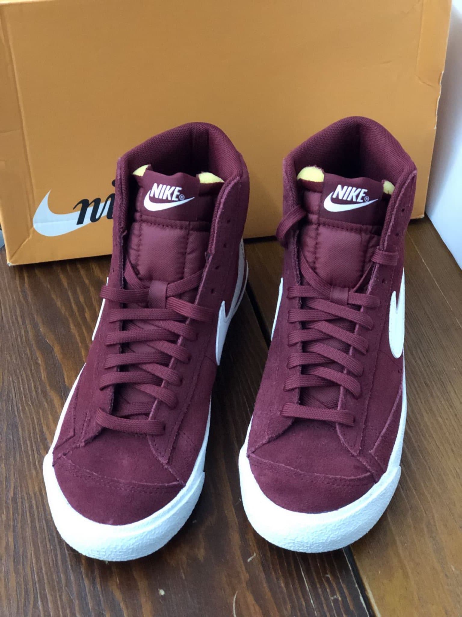 Nike Blazer Mid '77 Skate Shoes Red White - фото покупателя Александр