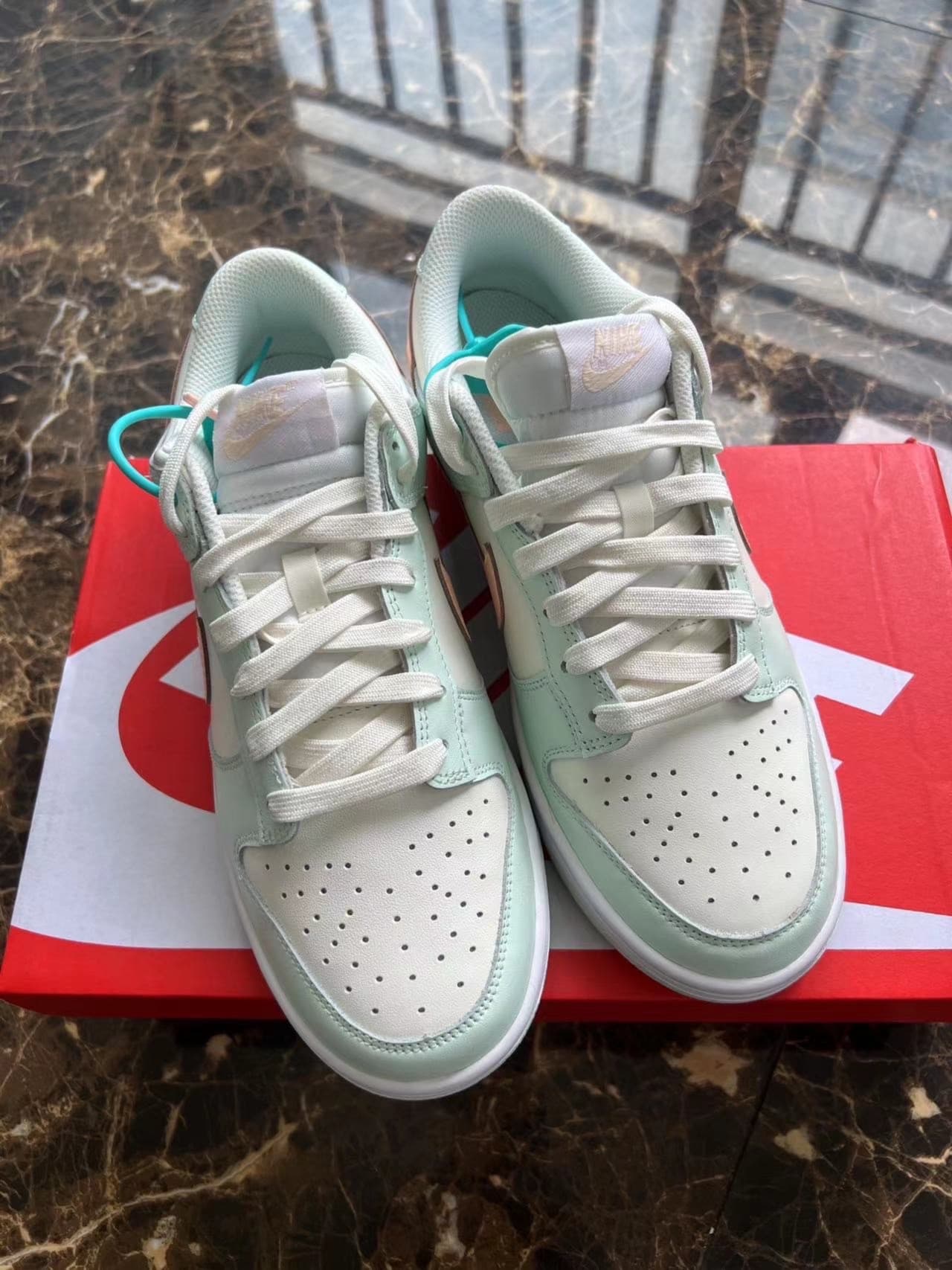 Nike Dunk Low Barely Green - фото покупателя Лера