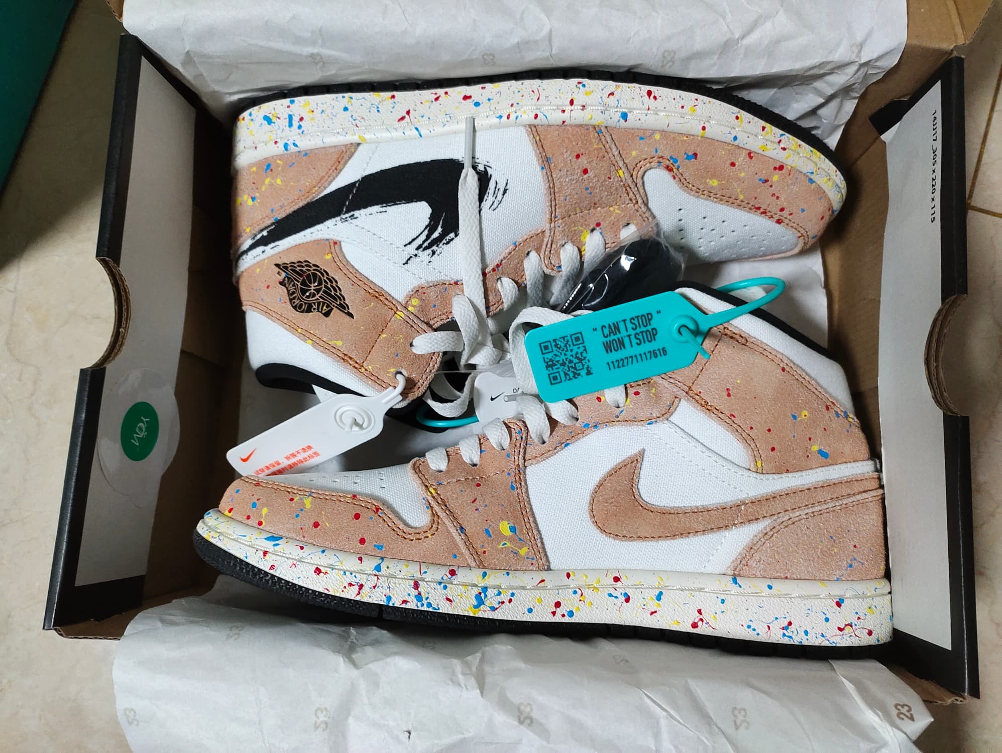 Jordan Air Jordan 1 mid se "splatter" - фото покупателя Станислав