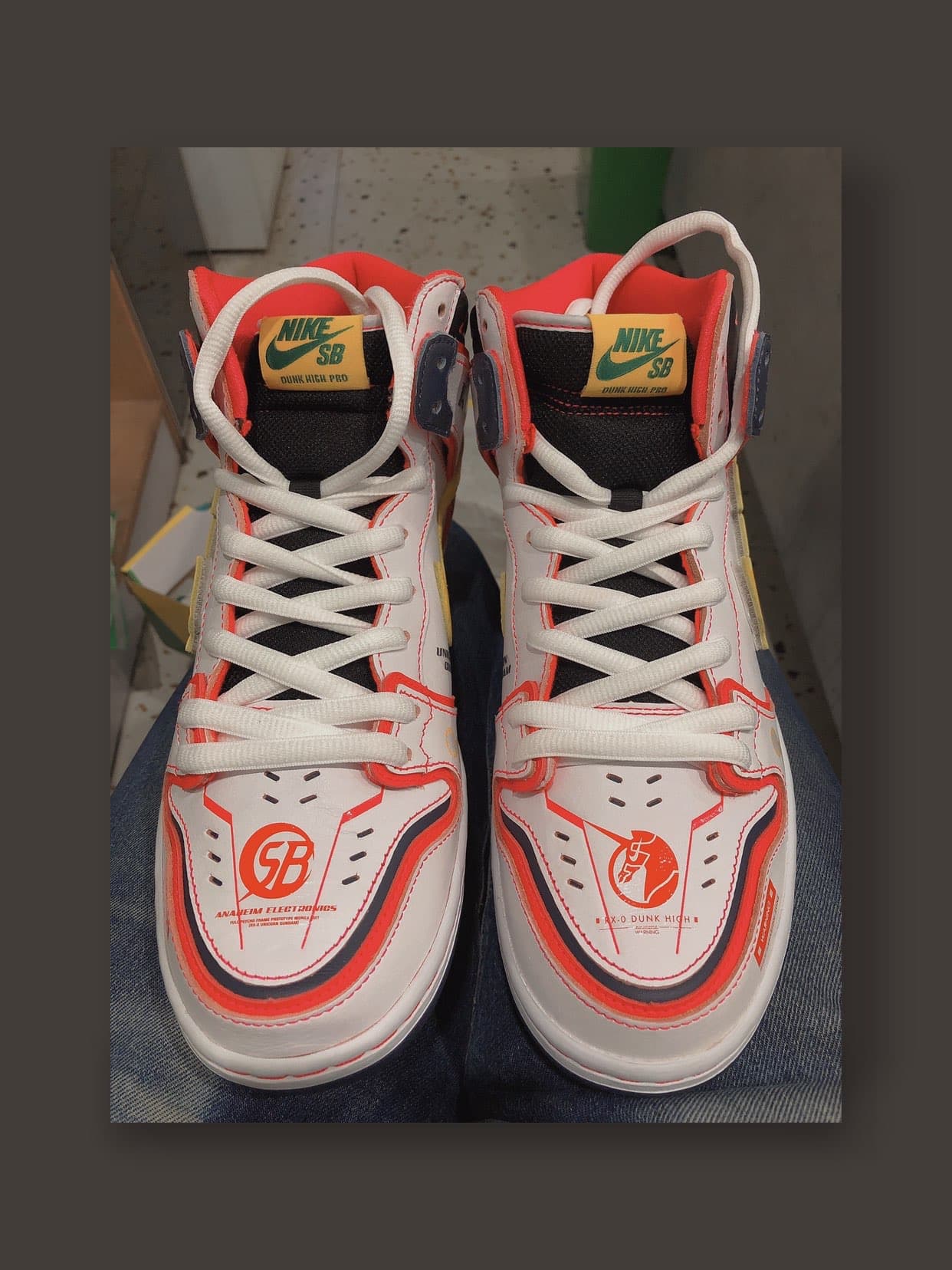 Gundam x Nike Dunk SB High Project Unicorn RX-0 - фото покупателя Маргарита