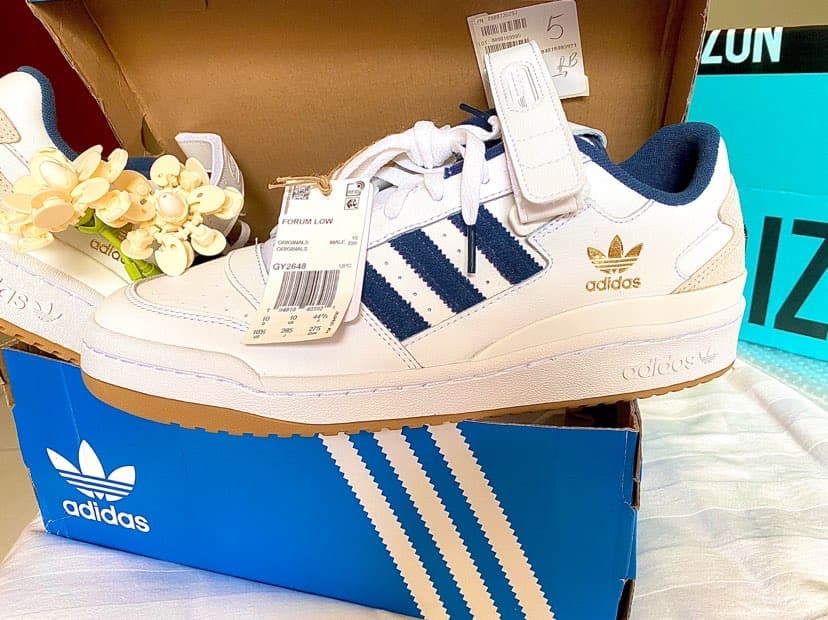 adidas originals Forum Low White Navy Gum - фото покупателя Тоня