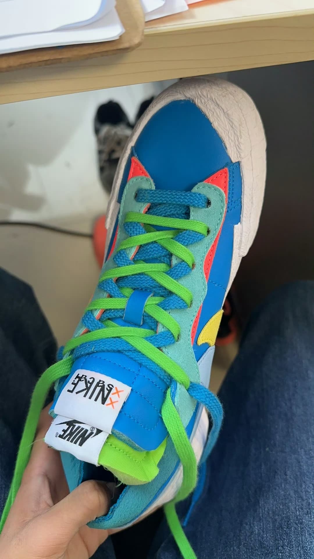 Sacai x KAWS x Nike Blazer "Neptune Blue" - фото покупателя Марина