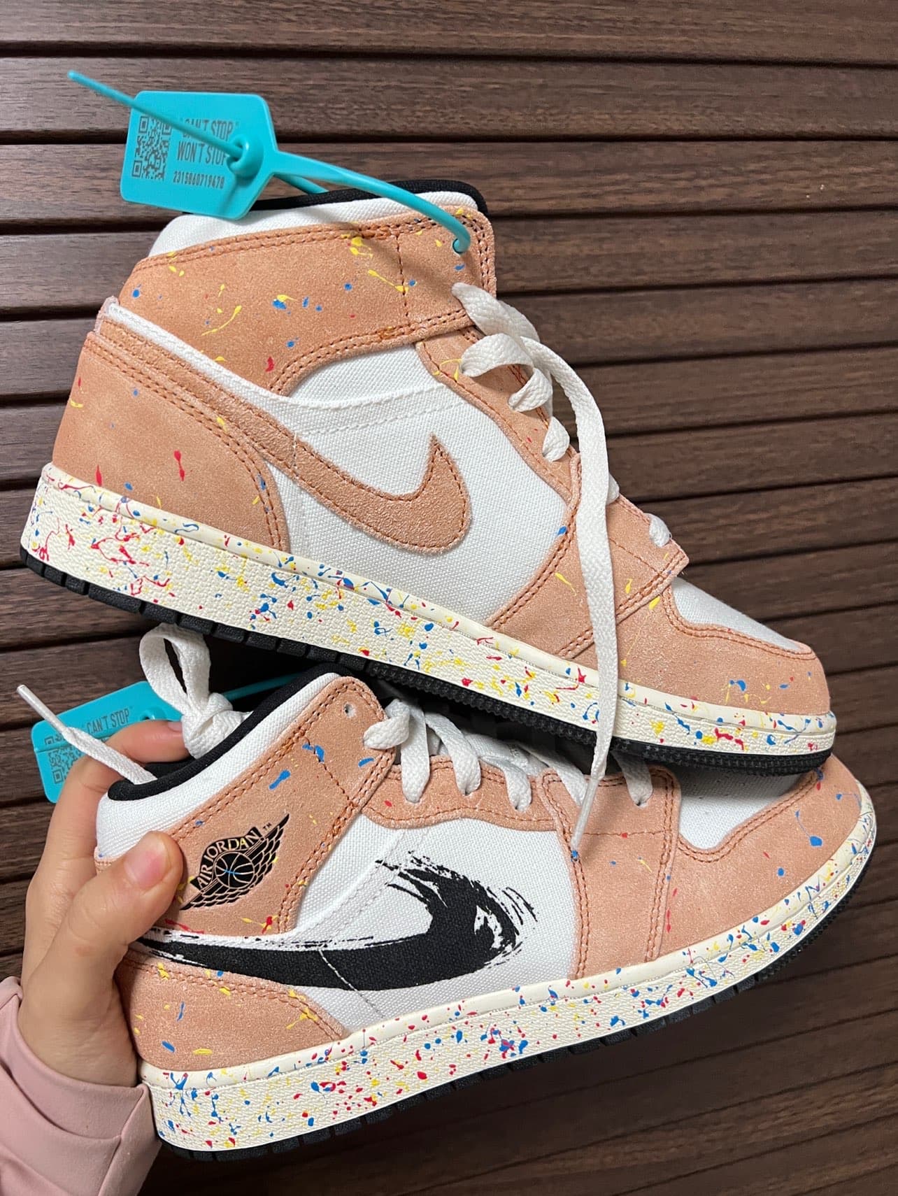 Jordan Air Jordan 1 Mid SE "Splatter" - фото покупателя Вадим