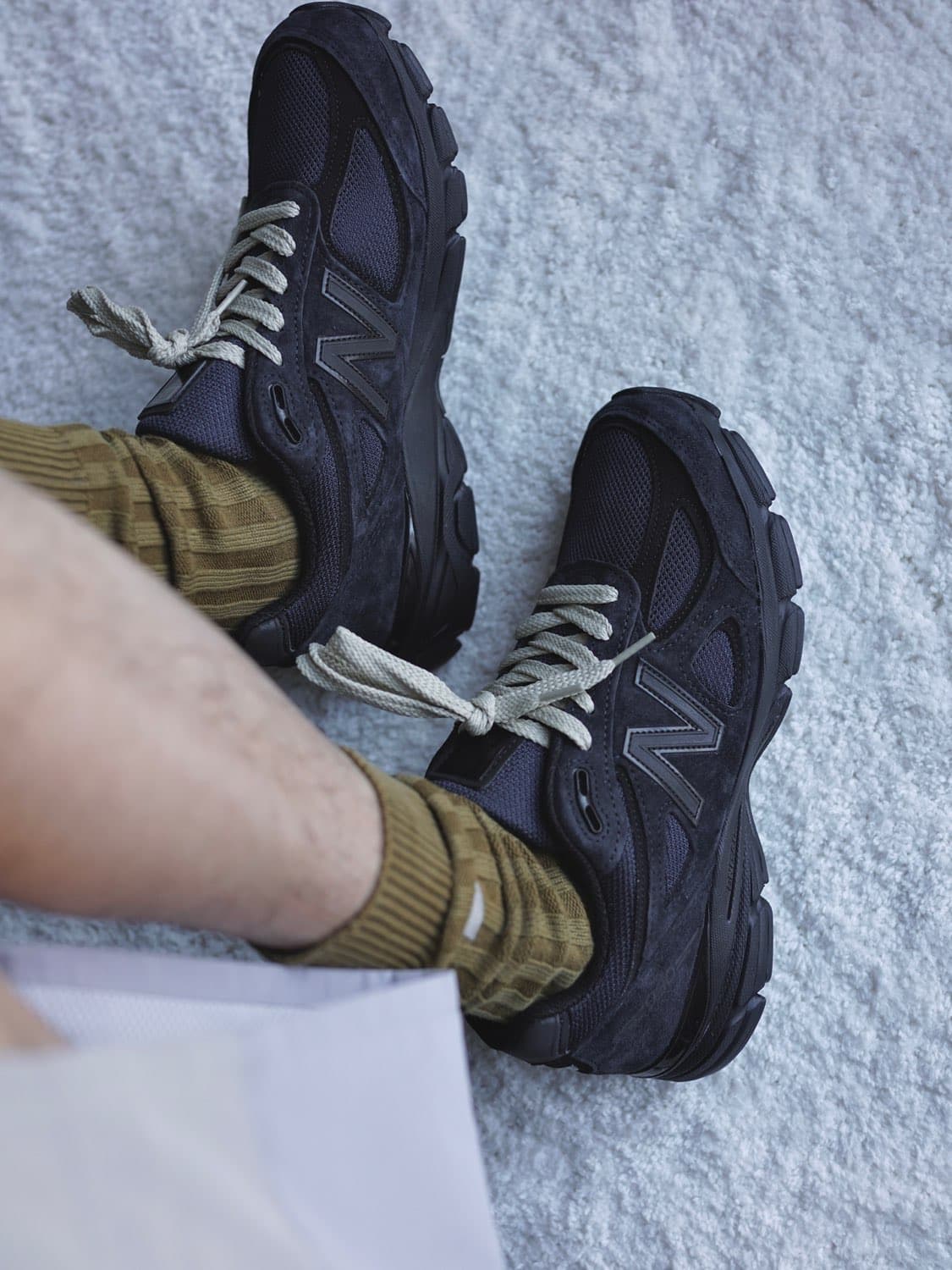 jjjjound x New Balance NB 990 V4 (полнота: D) - фото покупателя Вадим