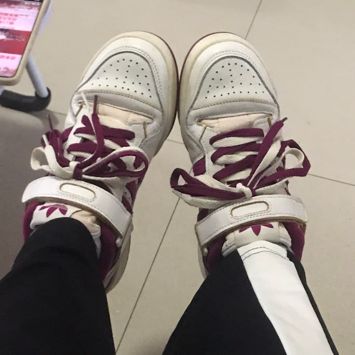 adidas originals FORUM 84 84 Low "power berry" - photo of buyer Алина