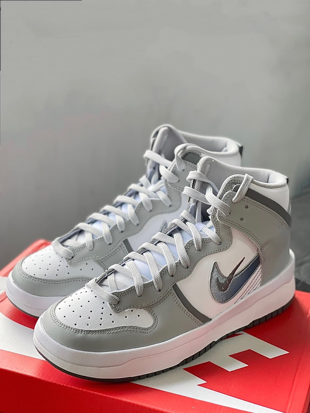 Nike Dunk High Up Light Smoke Grey - фото покупателя Марина