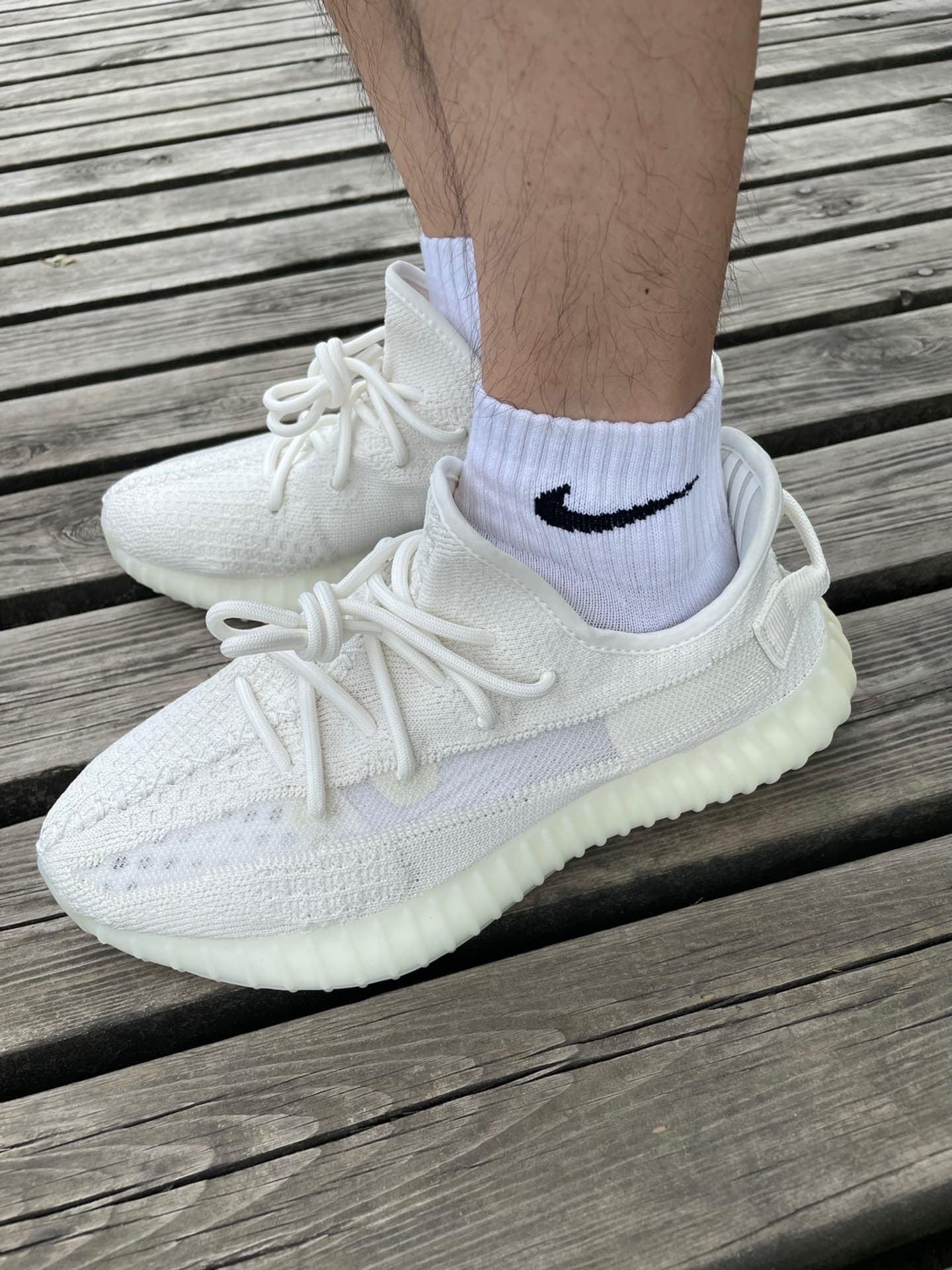 adidas originals Yeezy Boost 350 V2 Bone - photo of buyer Виталий