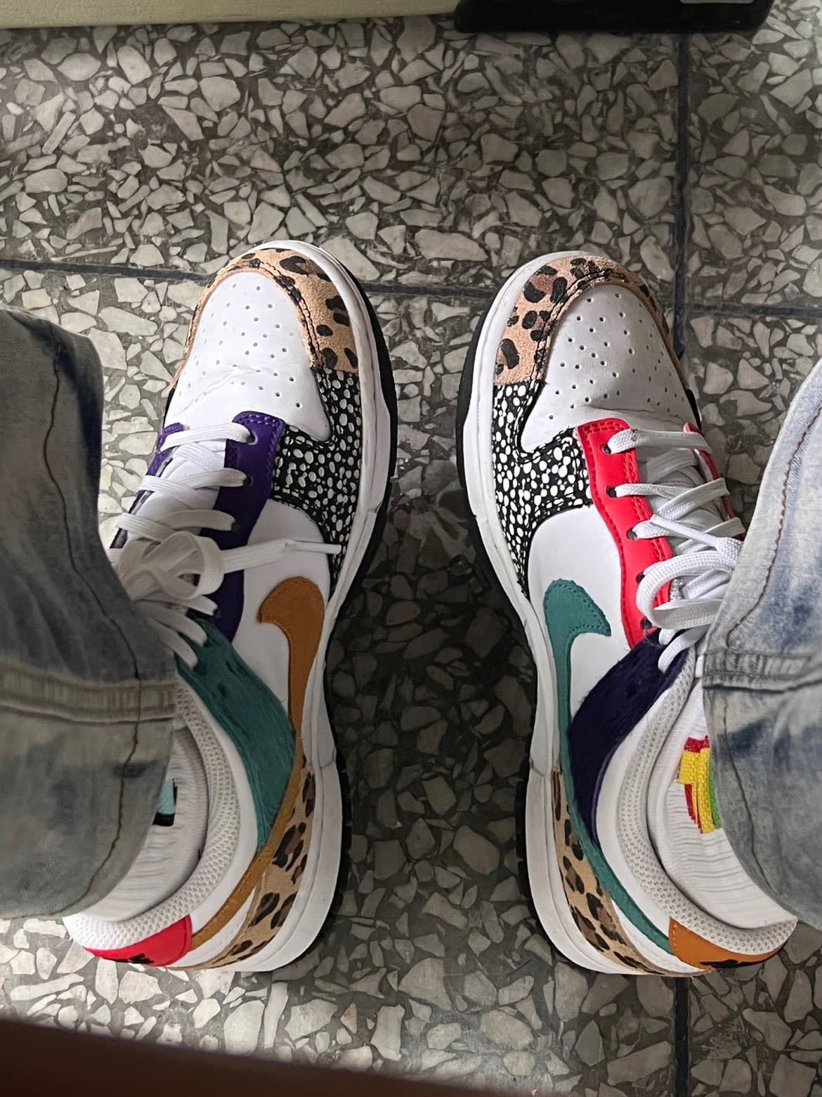Nike Dunk se "patchwork" - фото покупателя Александр