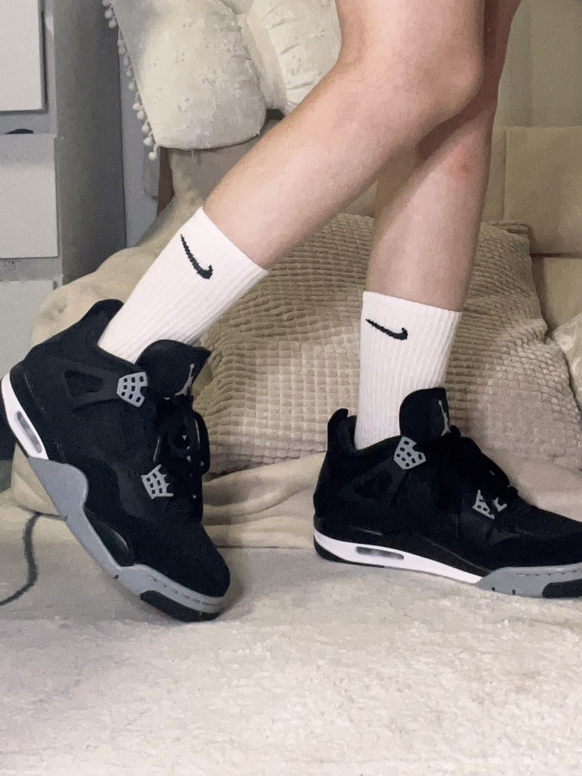 Jordan Air Jordan 4 retro se "black canvas" - photo of buyer Тамара