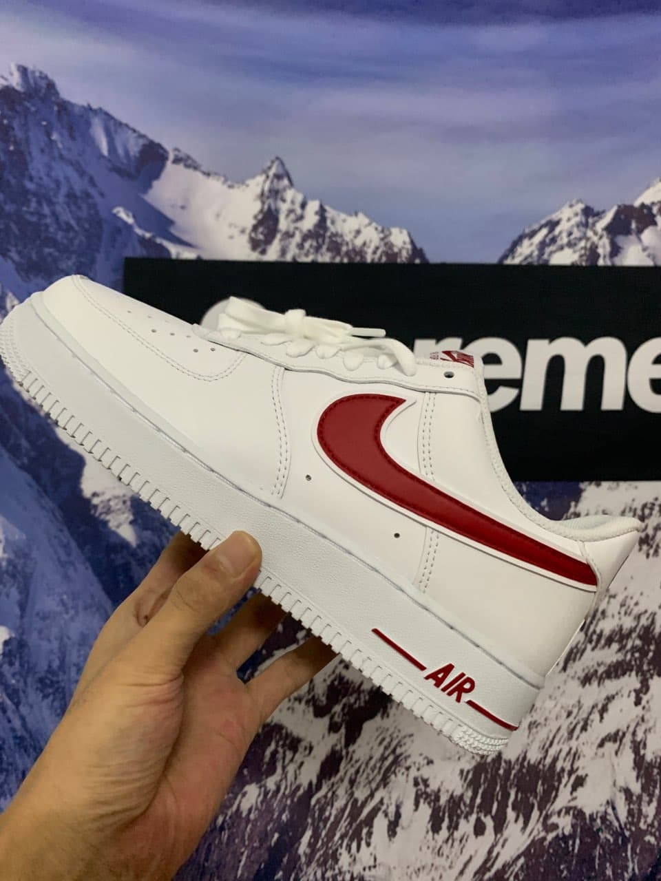 Nike Air Force 1 Low White Gym Red - фото покупателя Татьяна