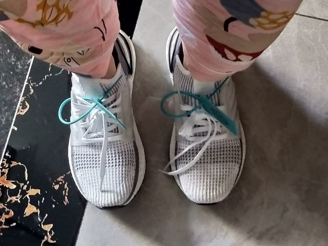adidas Ultra Boost 19 Cloud White Grey Two - фото покупателя Тамара