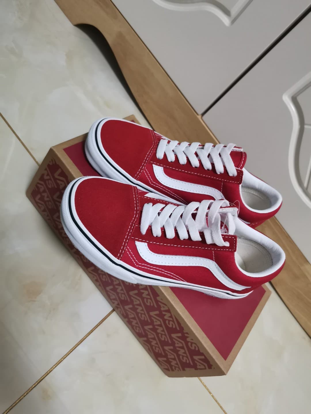 Vans Old Skool Racing Red - фото покупателя Софья