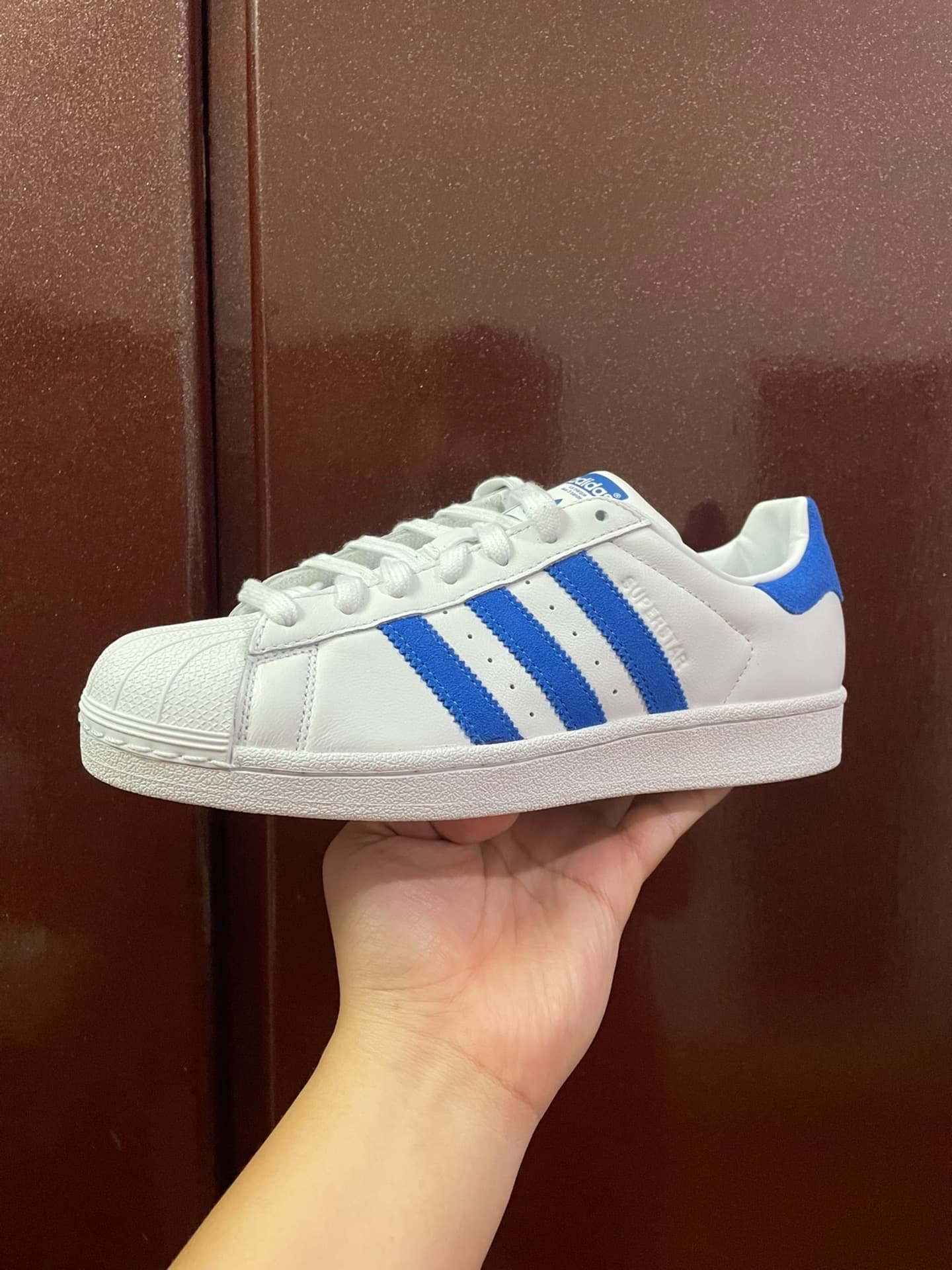 adidas originals Superstar White Blue - photo of buyer Наталия