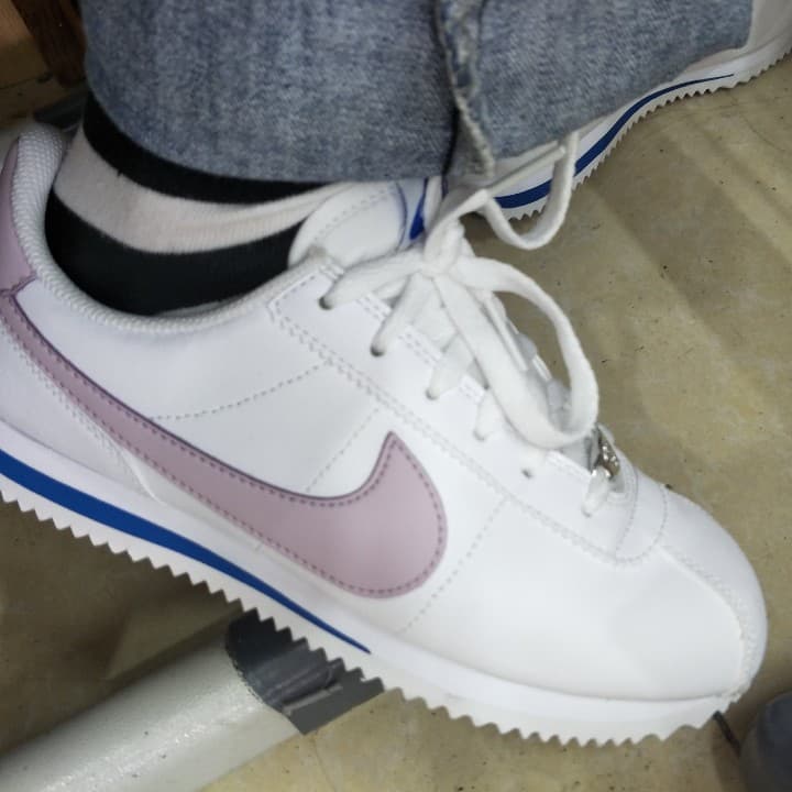 Nike Cortez Basic SL GS White Iced Lilac - фото покупателя Алина