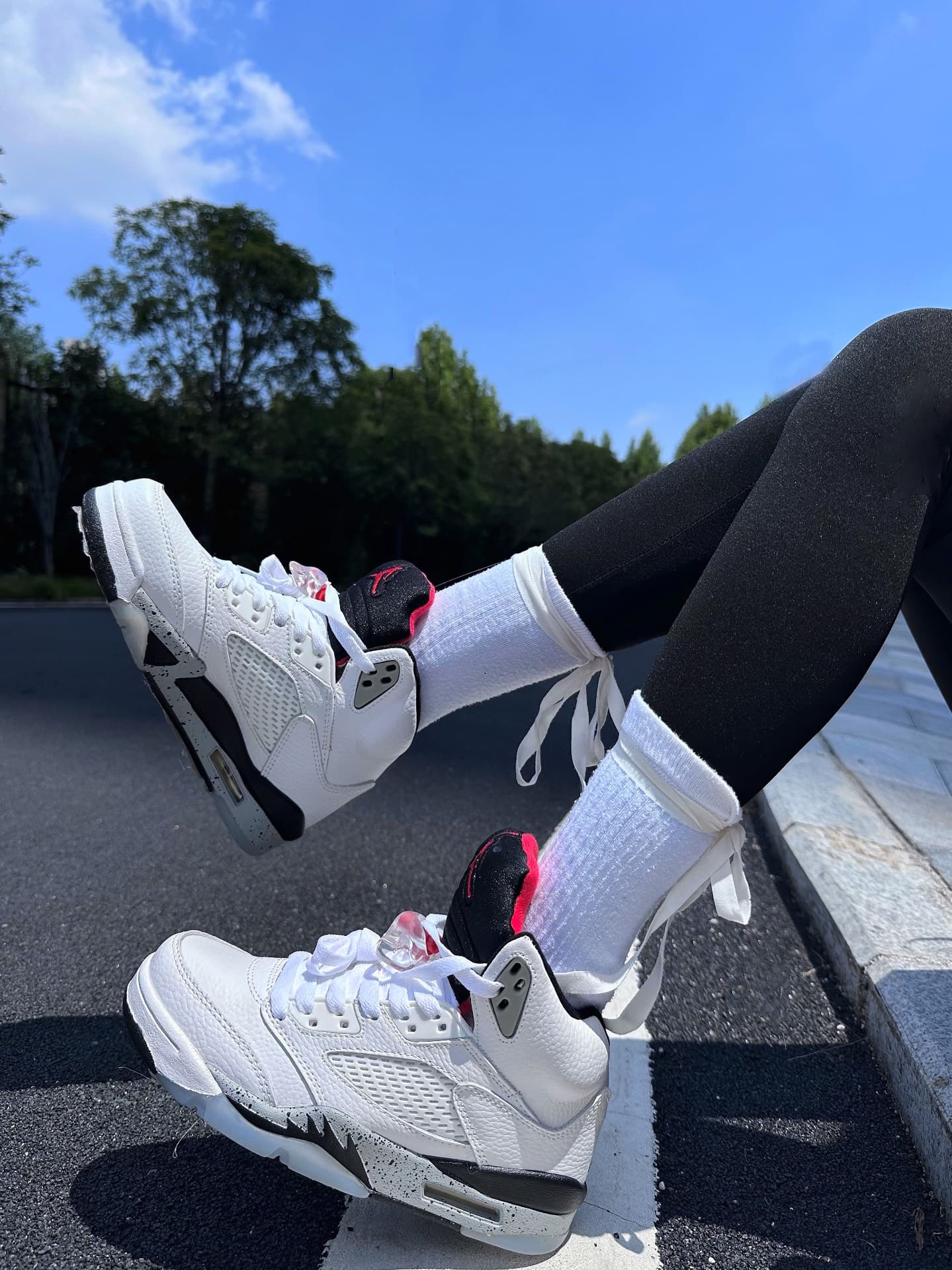 Jordan Air Jordan 5 Retro White Cement - фото покупателя Ксюша