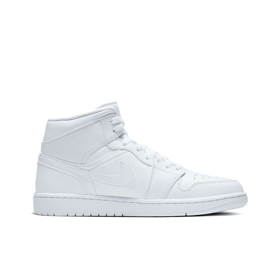 Jordan Air Jordan 1 mid "triple white" - вид с внутренней стороны