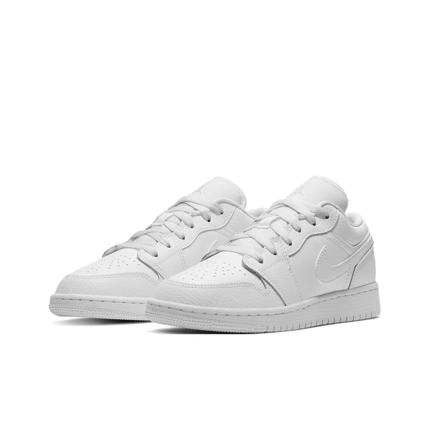 Jordan Air Jordan 1 Low GS White/White-White - front view