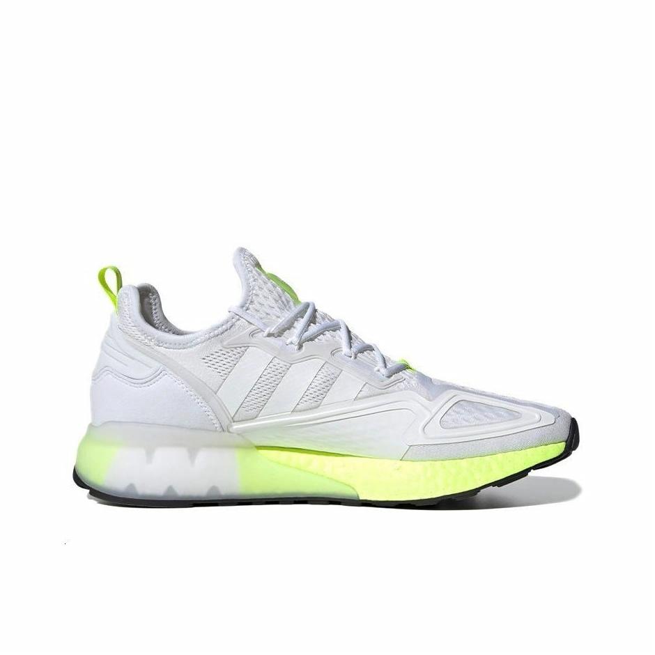 adidas originals ZX 2K Boost Cloud White Solar Yellow - вид с внутренней стороны
