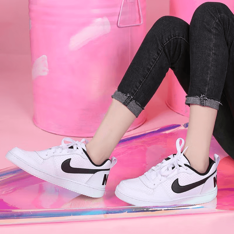 Nike Court Borough Low 'Summit White Black' GS - вид с внутренней стороны