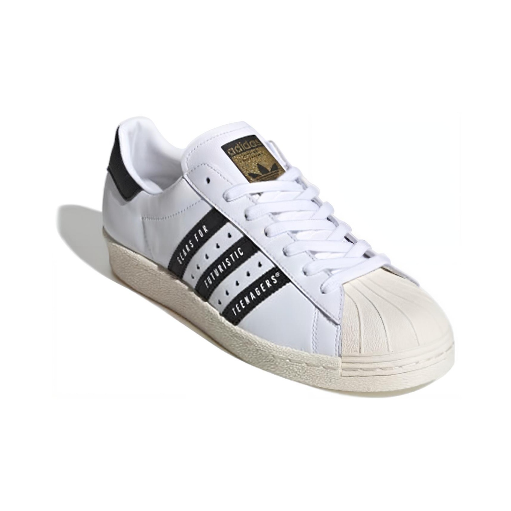 Human Made x adidas originals Superstar "Gears For Futuristic Teenagers - White Black" - вид с внутренней стороны