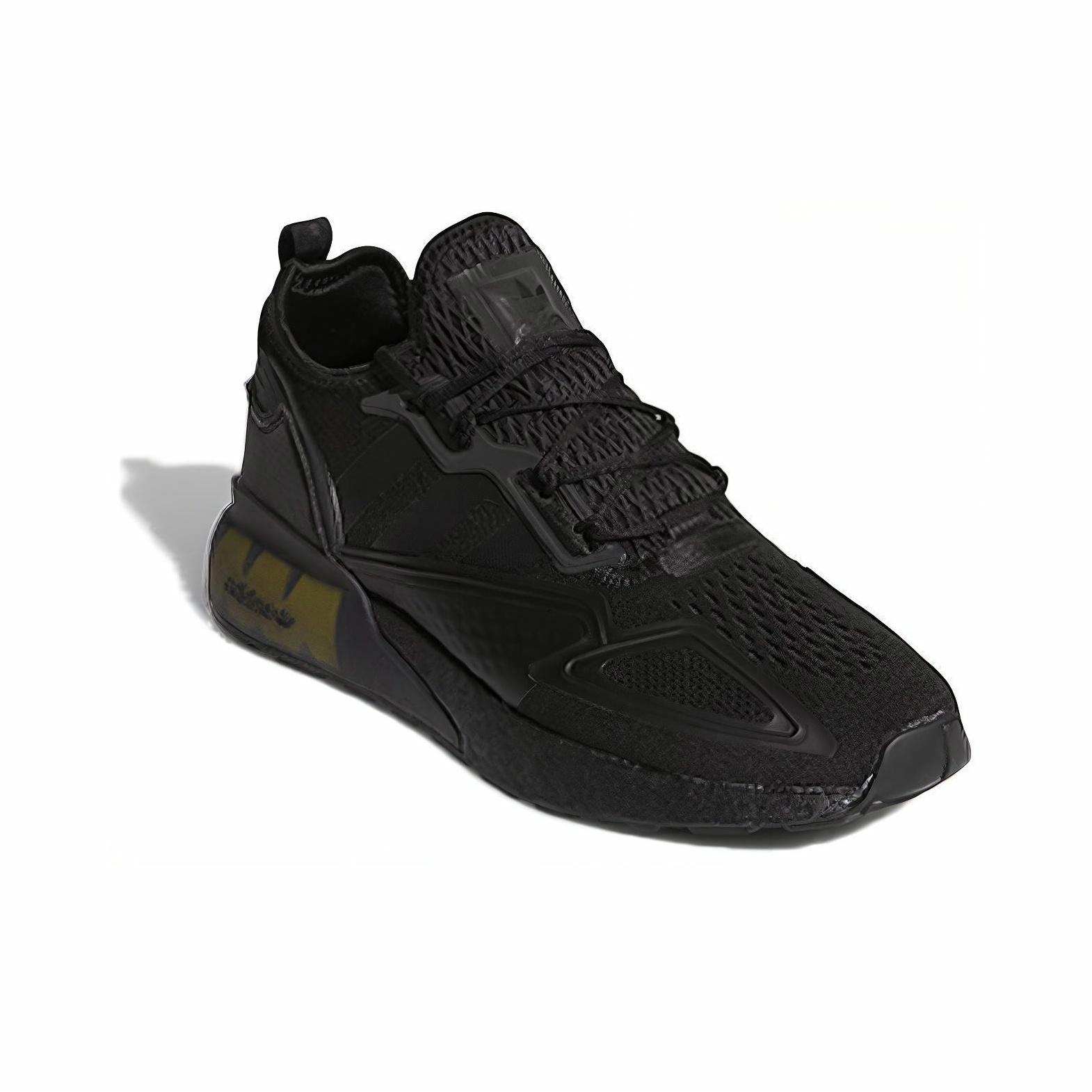 adidas originals ZX 2K Boost 'Black Solar Yellow' - front view