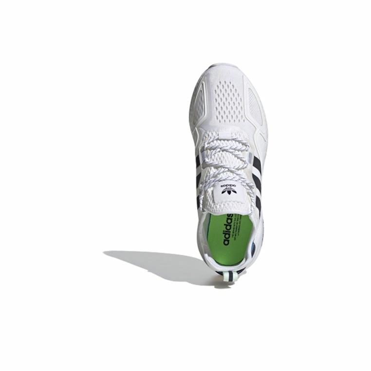 adidas originals ZX 2K Boost White Iridescent Core Black - rear view