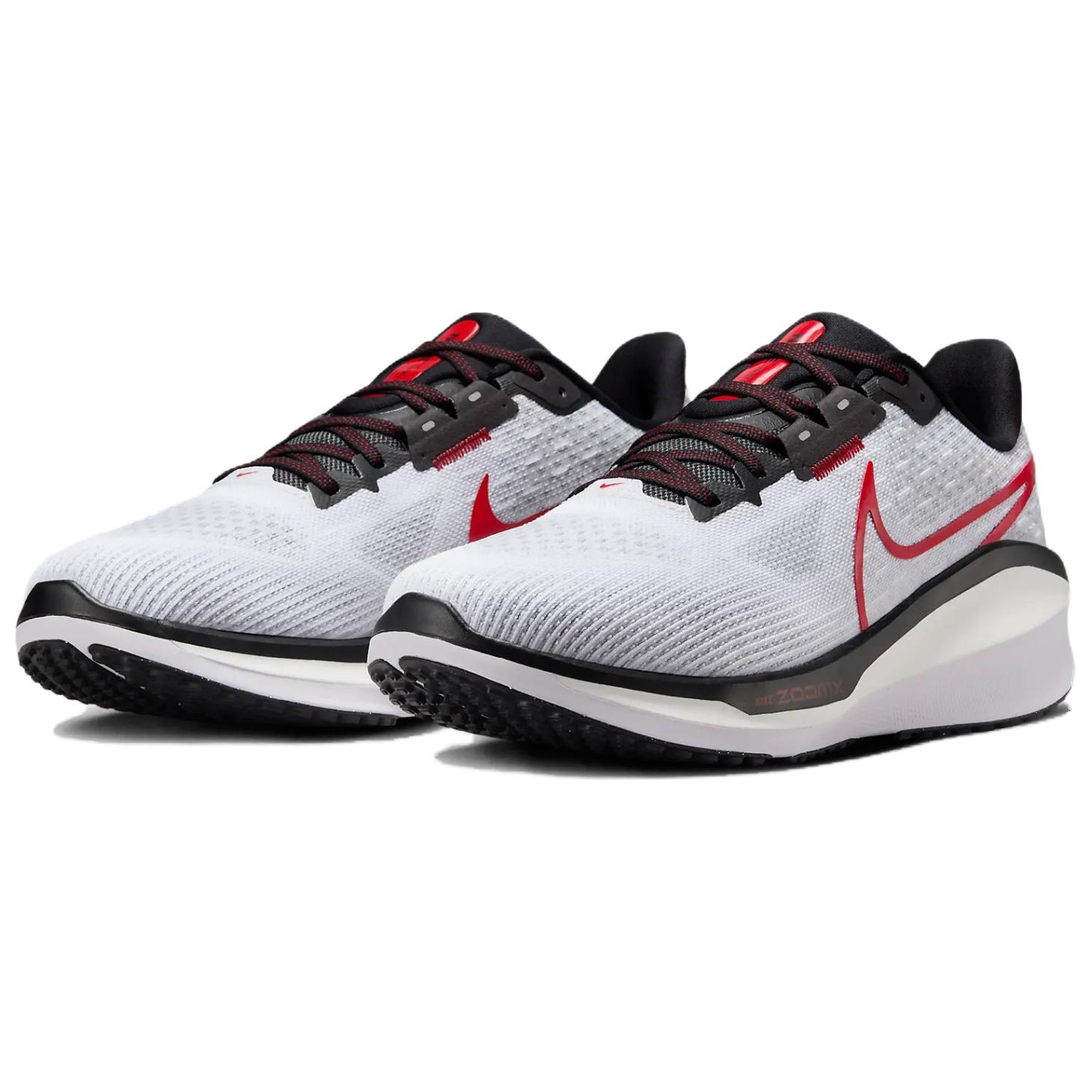Nike Vomero 17 'White Fire Red' - front view