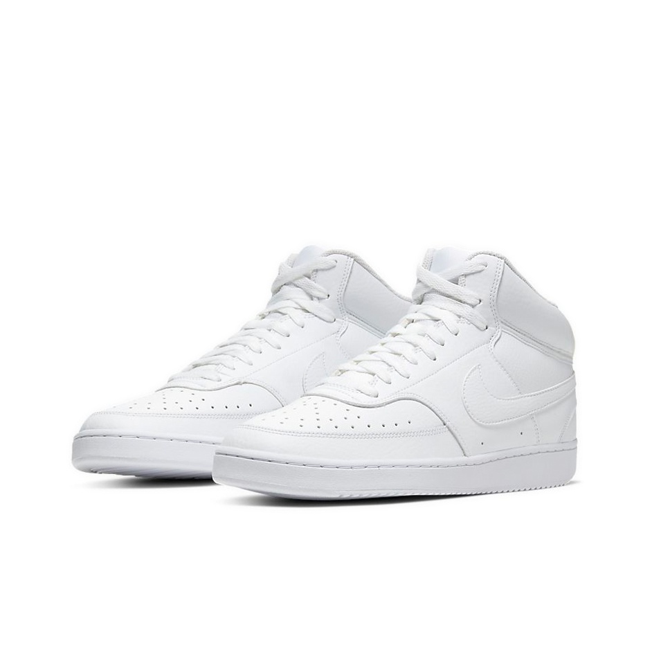 Nike Court Vision Mid Triple White - front view
