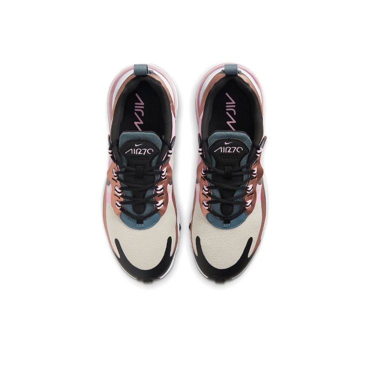 Nike Air Max 270 REACT LT OREWOOD BRONZE BLACK COPPER PINK - вид сзади
