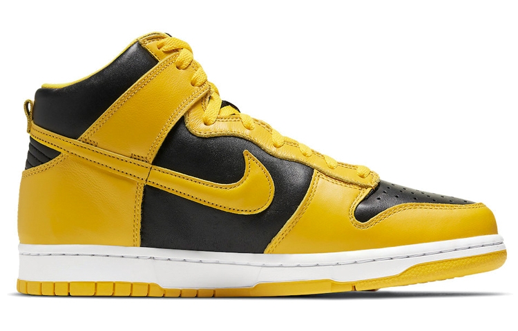 Nike Dunk High SP "Varsity Maize" - вид с внутренней стороны
