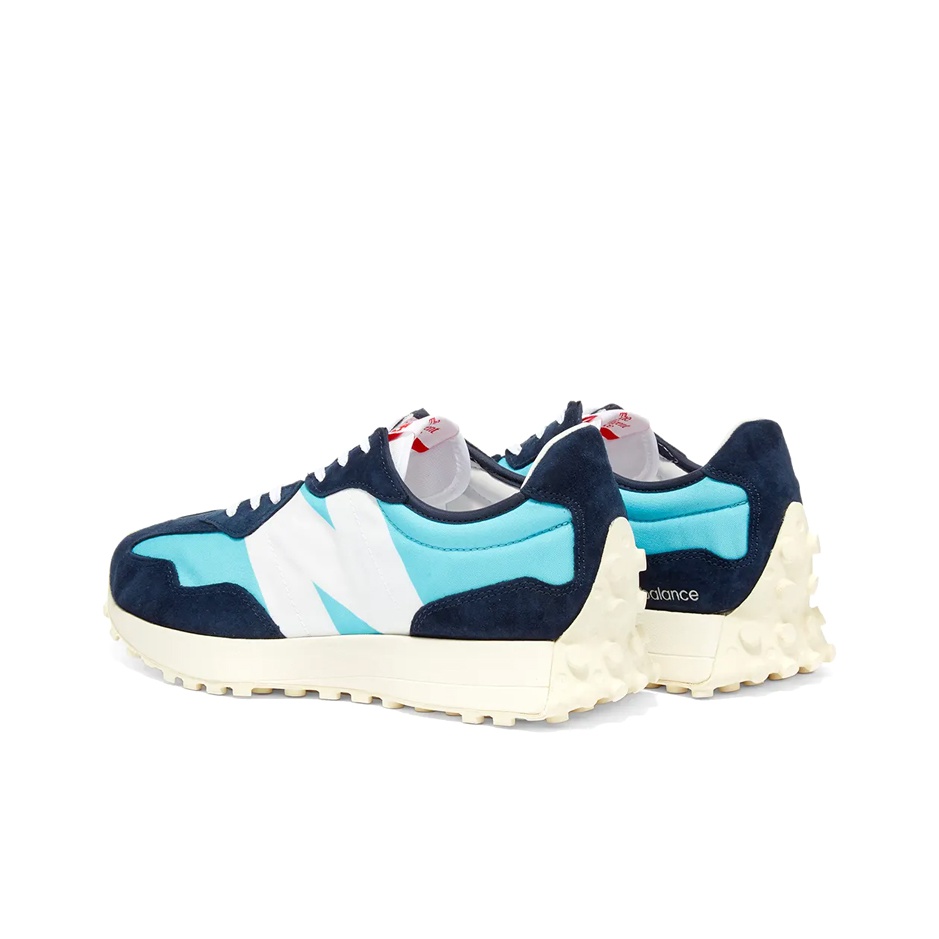 New Balance 327 Navy White (полнота: B) - вид сзади