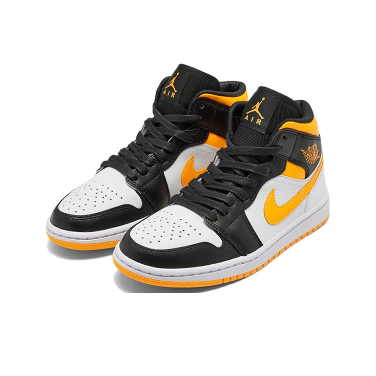 Jordan Air Jordan 1 Mid SE White Laser Orange - вид спереди