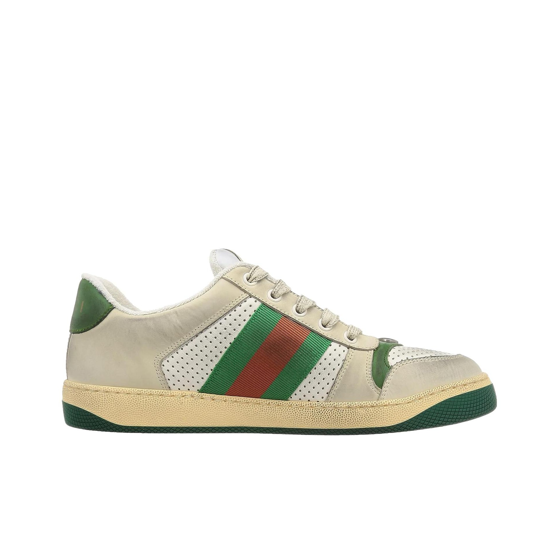 Gucci Screener Distressed Green Orange - вид с внутренней стороны