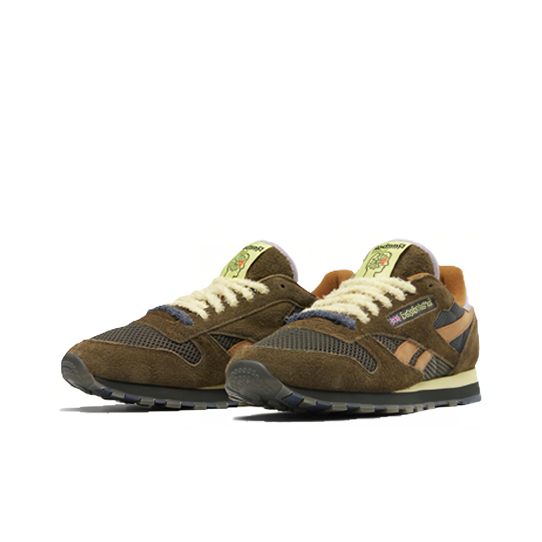 Brain Dead x Reebok Classic Leather - вид с внутренней стороны