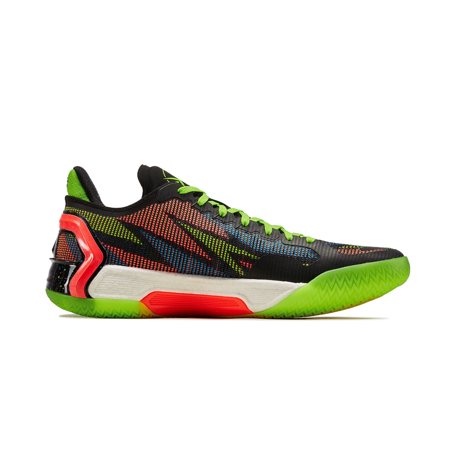 Li-Ning Blade 4V2 Fluorescent Fresh Grass Green/Neon Fruit Red - вид с внутренней стороны