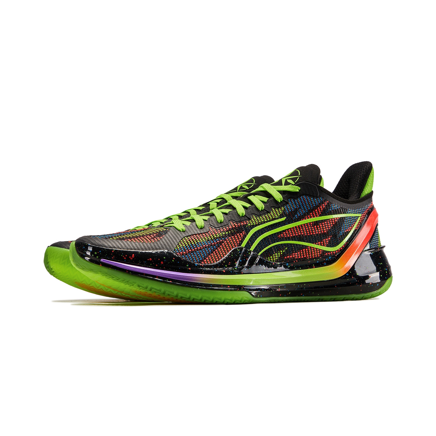 Li-Ning Blade 4V2 Fluorescent Fresh Grass Green/Neon Fruit Red - вид спереди