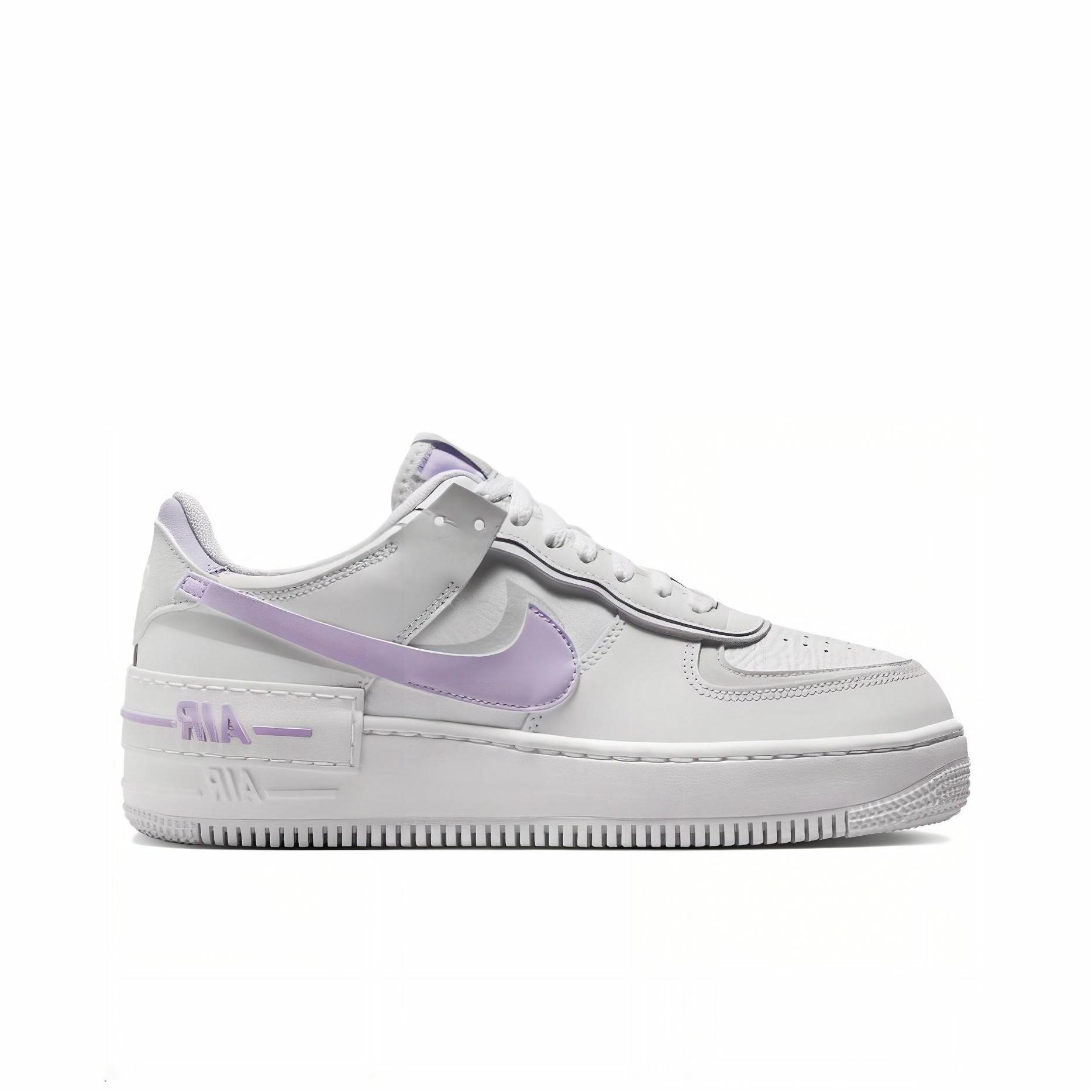 Nike Air Force 1 Shadow 'White Lilac Bloom' - вид с внутренней стороны