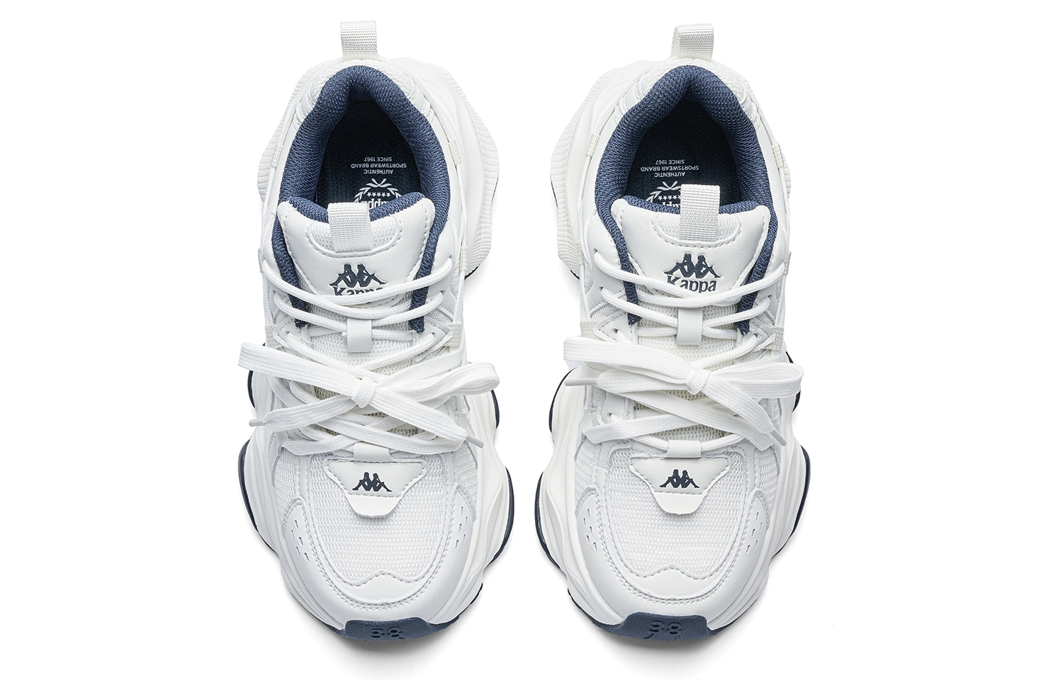 Kappa Back to Back Classic White Ocean Blue - вид 15