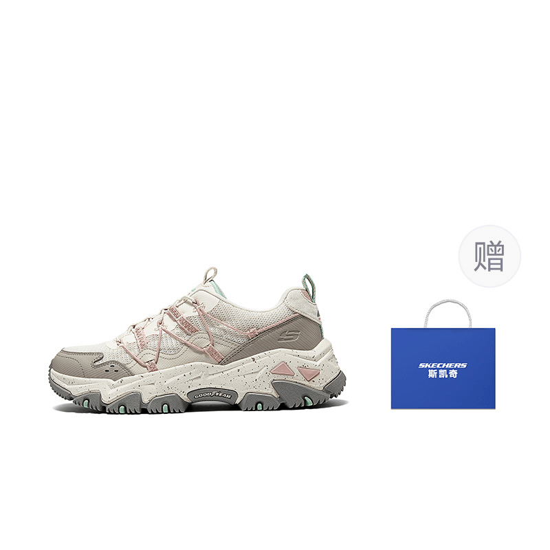 Skechers D'LITES Hiker Height Increasing Gray White - вид 6