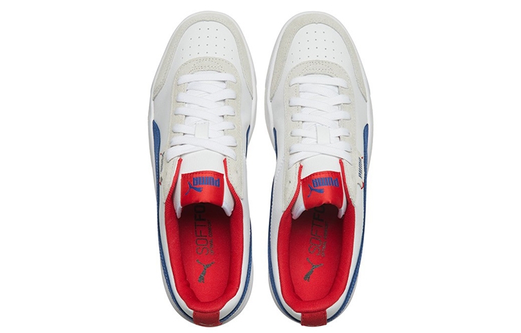 Puma Court Legend White/Blue/Red - вид сзади