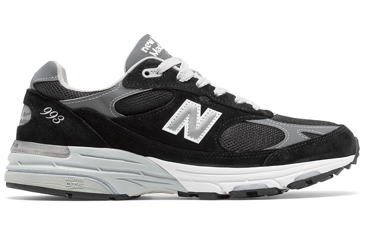 New Balance 993 MiUSA Black (варианты полноты: D, 2E, 4E) - вид с внутренней стороны