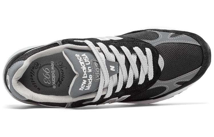 New Balance 993 MiUSA Black (варианты полноты: D, 2E, 4E) - вид спереди