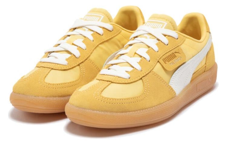Puma Palermo Light Yellow/White/Gold - вид спереди
