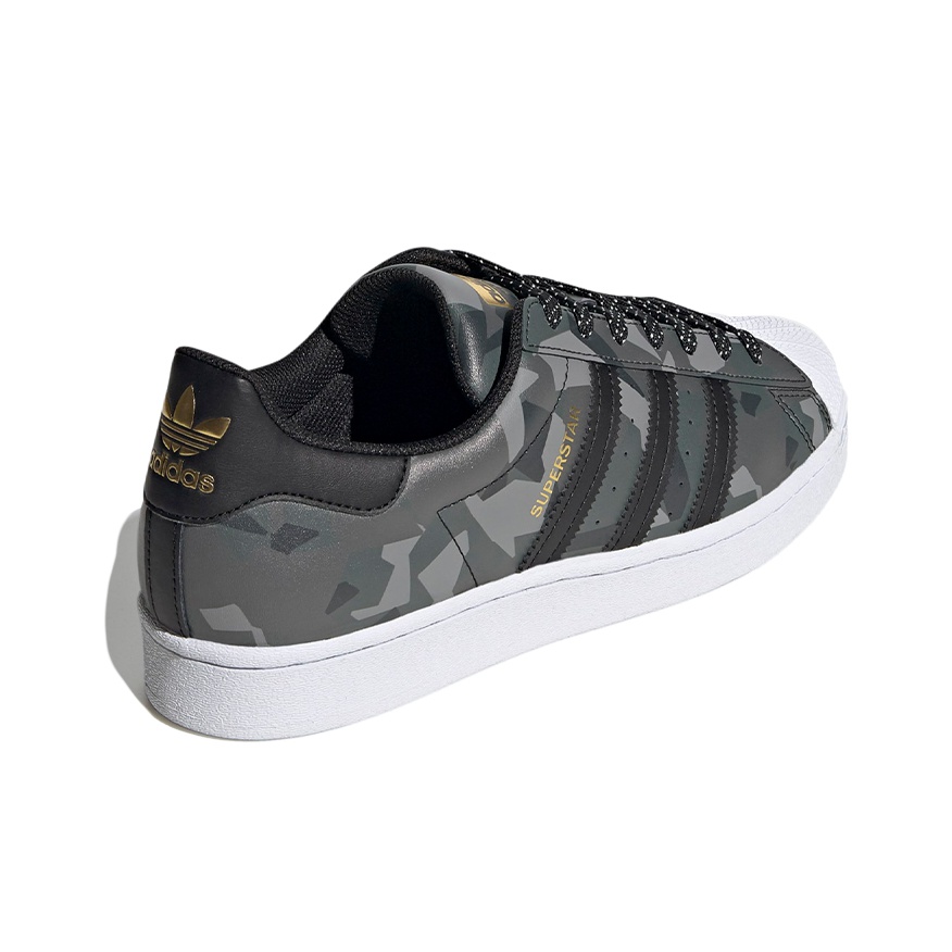 adidas originals Superstar Black Gold Camo Core - вид сзади