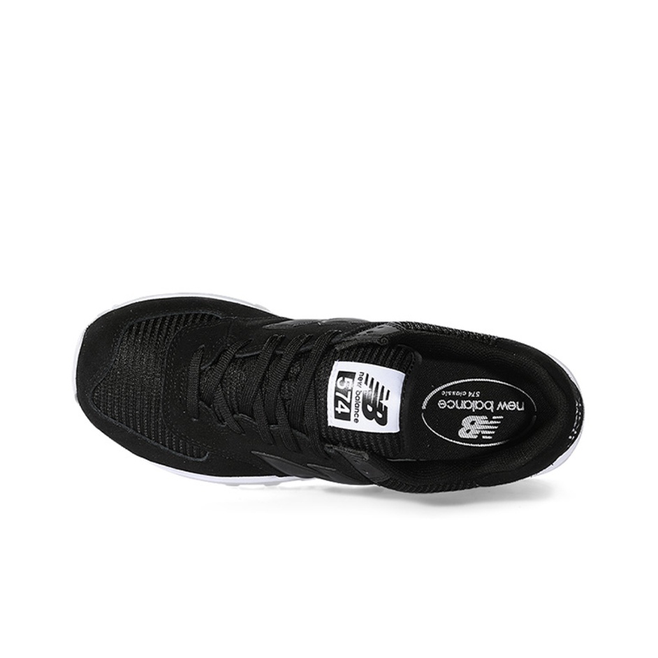 New Balance 574 Black Classic (полнота: D) - вид сзади