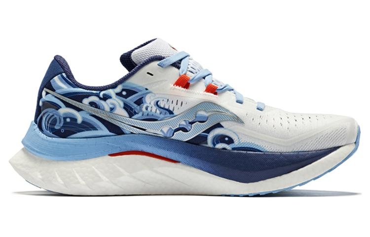 Saucony Endorphin Speed Brown 4 Training White Blue - вид с внутренней стороны
