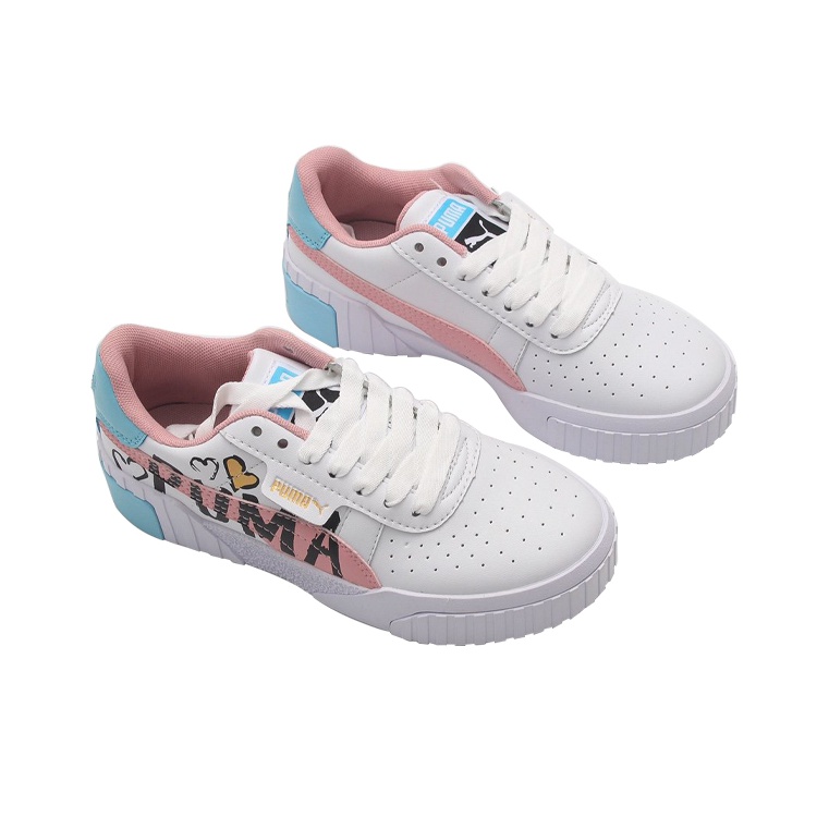PUMA Cali 'White Pink' (GS) - вид спереди